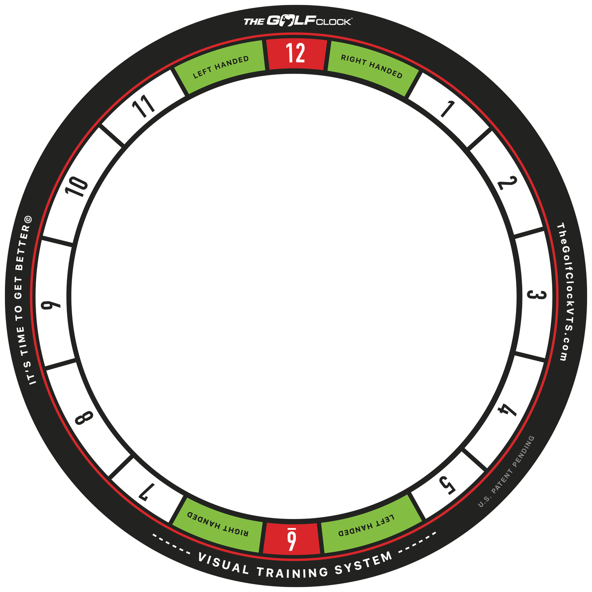 The Golf Clock laid flat